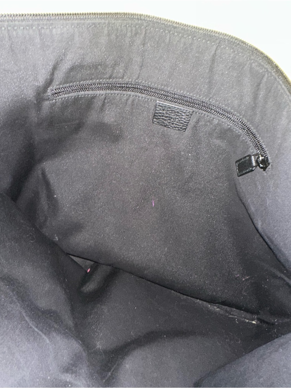 Gucci GG Black Denim Messenger Bag Adjustable Strap Inner Pocket - Authentic - Picture 5 of 6